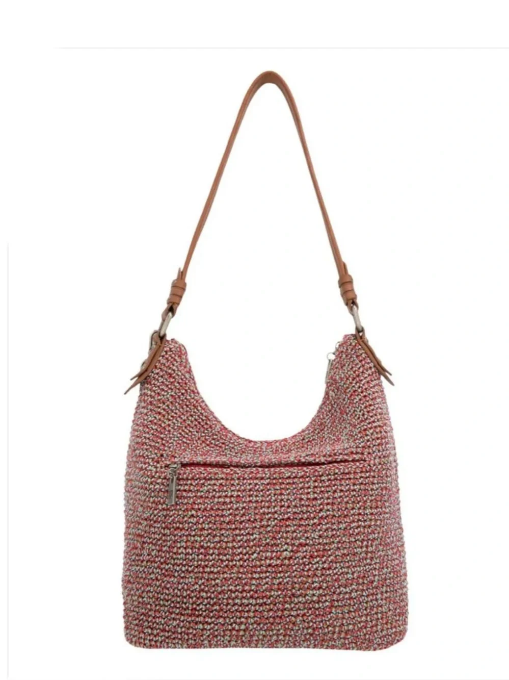 The Sak Sequoia Crochet Hobo, Red Static, Large
